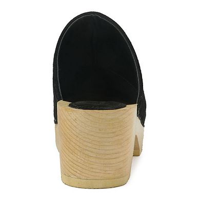 Rag & Co Darcie Women's Leather Clogs