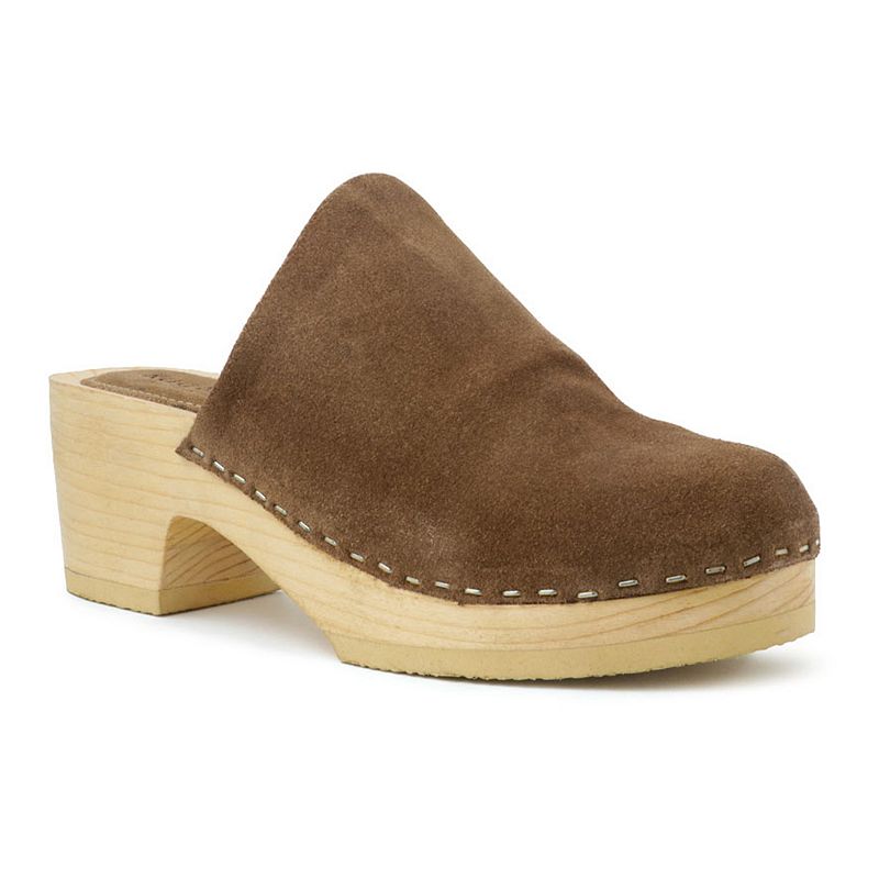 Rag & Co Darcie Women's Leather Clogs,