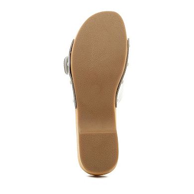 Rag & Co Polly Women's White Leather Clogs