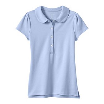 Girls 2-20 Lands' End School Uniform Peter Pan Collar Polo Shirt