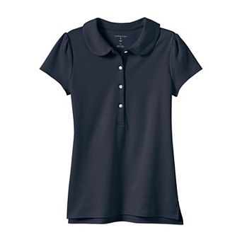 Girls 2-20 Lands' End School Uniform Peter Pan Collar Polo Shirt