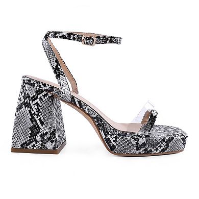 London Rag Such Flirt Women's Block Heel Sandals