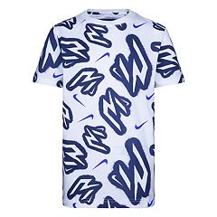 Nike Boys' 3BRAND by Russell Wilson Gradient Box Logo T-shirt