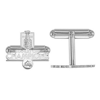 LogoArt Men's NHL Stanley Cup Champions Colorado Avalanche Sterling Silver Cuff Links