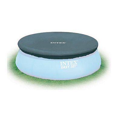 Intex 7.3 Ft Above Ground Swimming Pool Vinyl Round Cover Tarp, No Pool Included