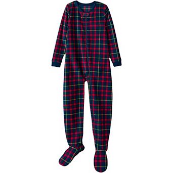 Kids 2-20 Lands' End Footed Fleece One-Piece Pajamas