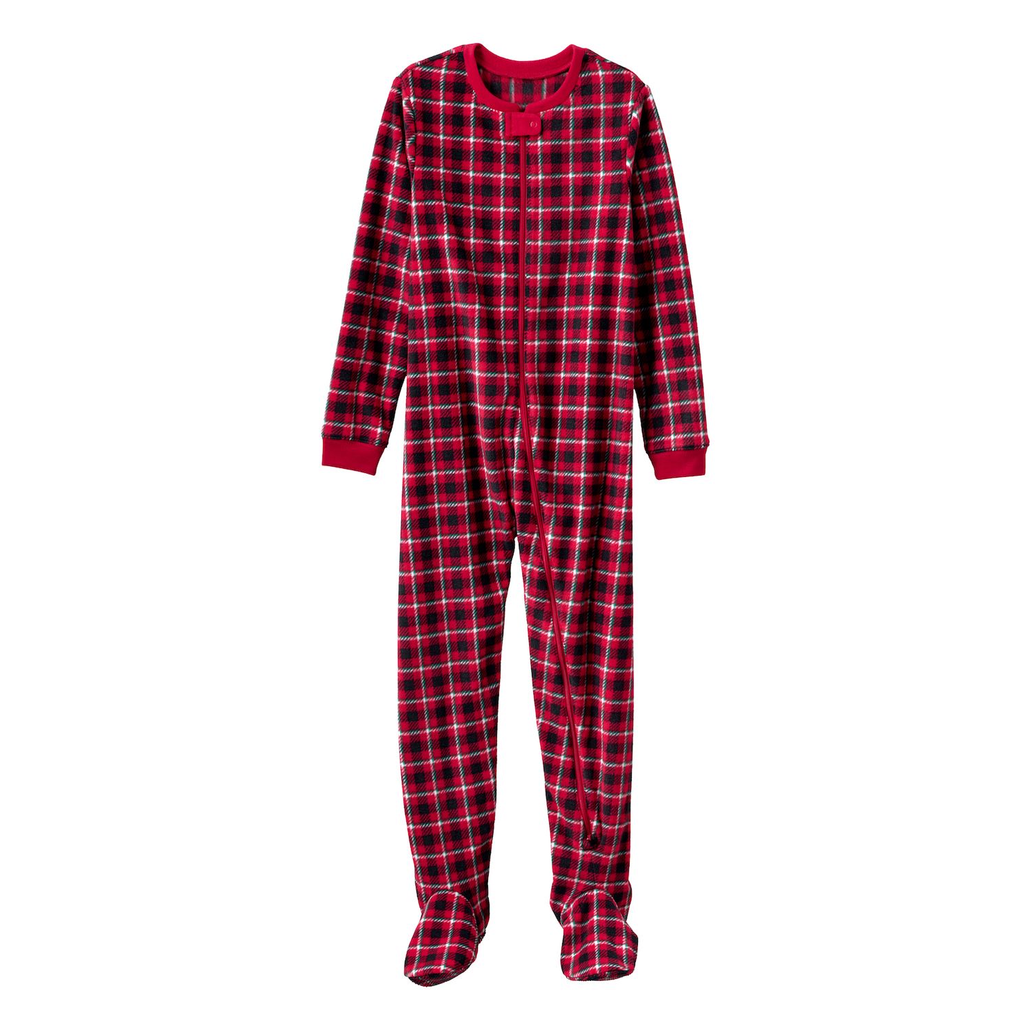 Kids Red Jumpsuit With Hood NWT Carters Boys Fleece Footed Sleeper