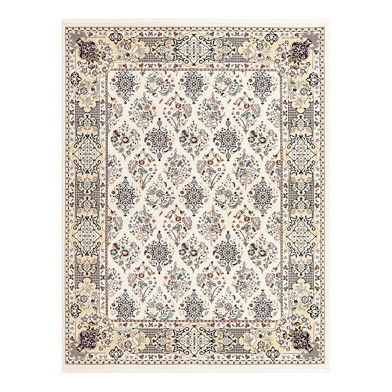 Unique Loom Sheffield Narenj Rug, White, 10Ft Rnd