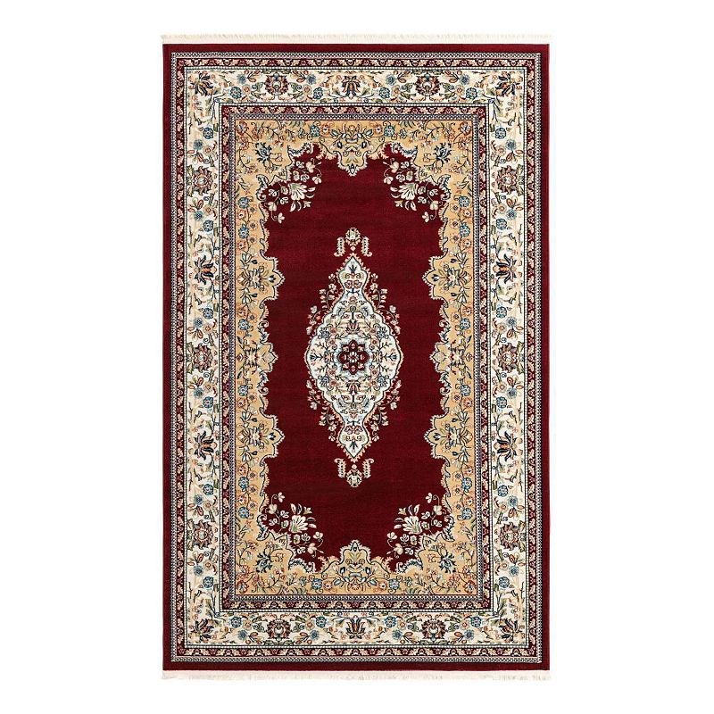 Unique Loom Windsor Narenj Rug, Red, 10Ft Rnd