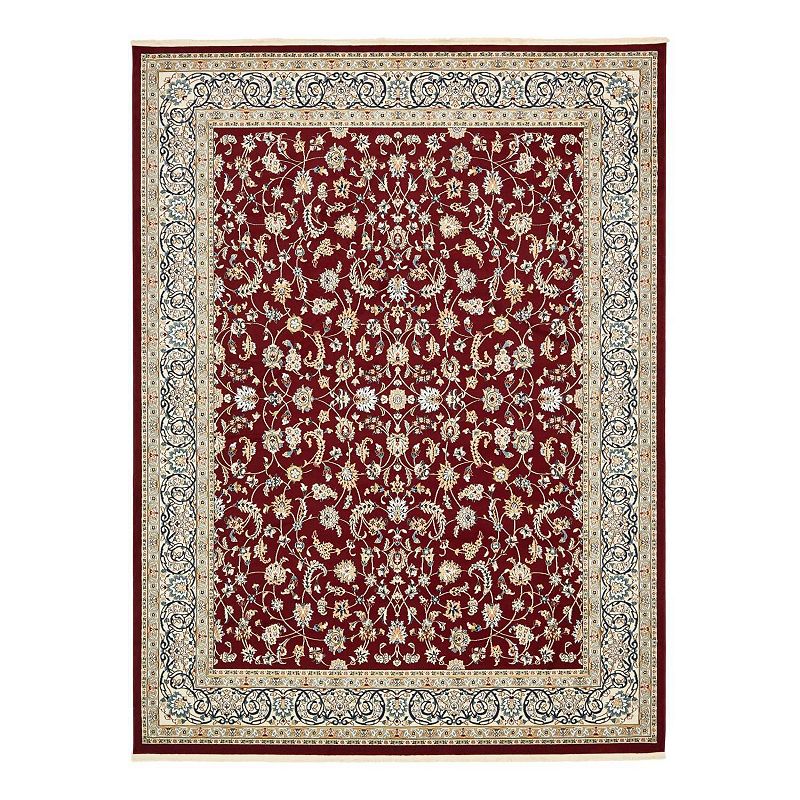 Unique Loom Leeds Narenj Rug, Red, 10Ft Rnd