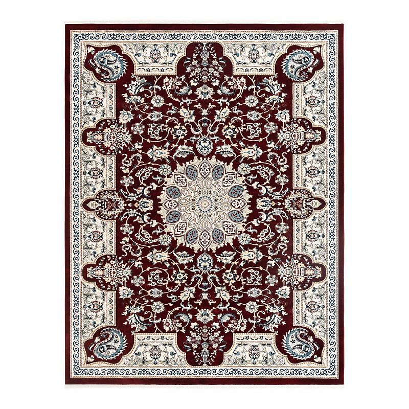 Unique Loom Newcastle Narenj Rug, Red, 10Ft Rnd