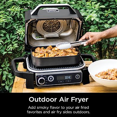 Ninja Woodfire Outdoor Grill & Smoker, 7-in-1 Master Grill, BBQ Smoker & Air Fryer