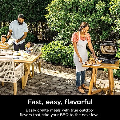 Ninja Woodfire Outdoor Grill & Smoker, 7-in-1 Master Grill, BBQ Smoker & Air Fryer