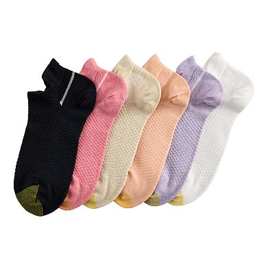 Women's GOLDTOE® 6-Pack Henley Tab Liner Socks