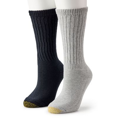 Women's GOLDTOE 2-Pack Casual Slouch Crew Socks