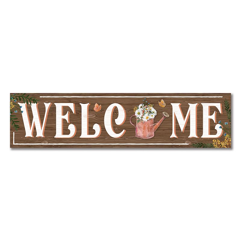 Artisan Signworks Welcome Watercan Wall Decor, Brown