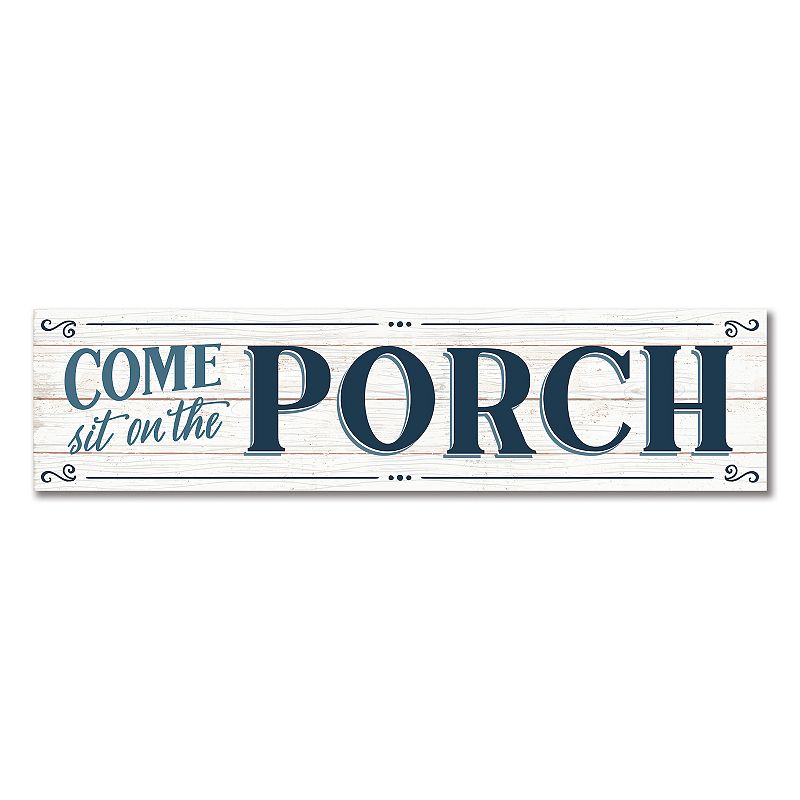Artisan Signworks Come Sit On The Porch Wall Decor, White
