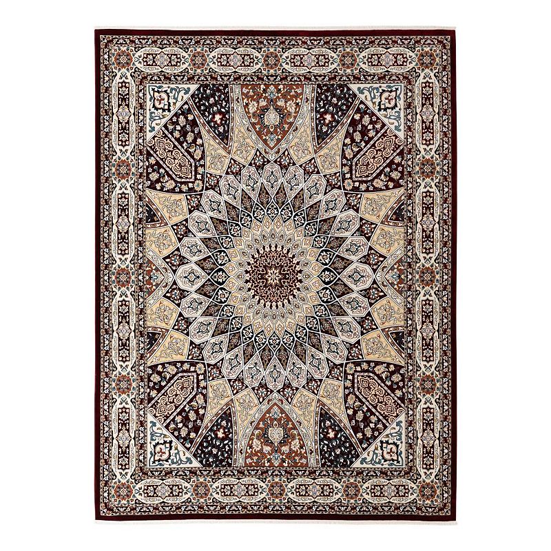 Unique Loom Adams Narenj Rug, Red, 10Ft Rnd