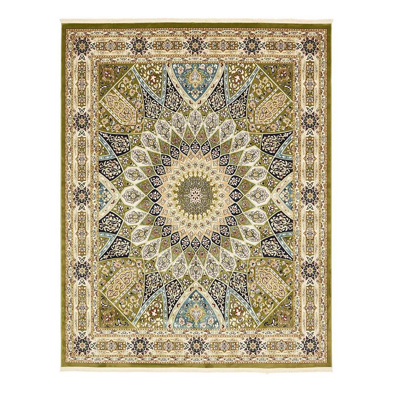 Unique Loom Adams Narenj Rug, Green, 10Ft Rnd