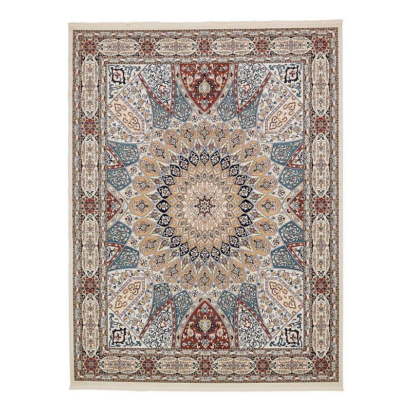 Unique Loom Adams Narenj Rug, White, 10Ft Rnd