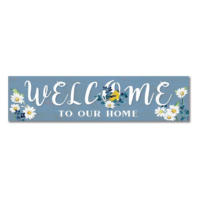 66146047 Artisan Signworks Welcome Home Wall Decor, Blue sku 66146047