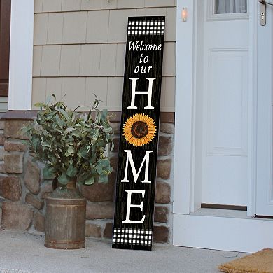 Artisan Signworks Welcome Sunflower Porch Leaner
