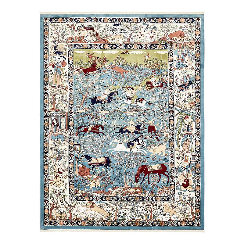 Unique Loom Birmingham Narenj Rug, Blue, 8FT OCT