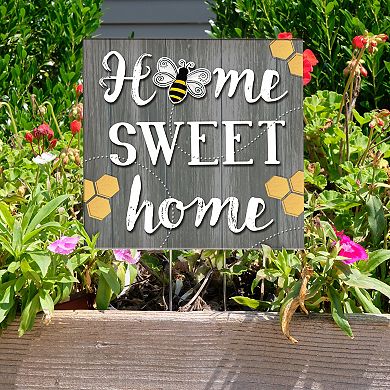 Artisan Signworks Home Sweet Home Bee Garden Stake