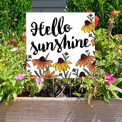 Artisan Signworks Hello Sunshine Garden Stake