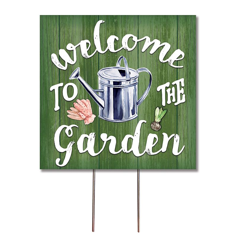 54689460 Artisan Signworks Welcome Watercan Garden Stake, G sku 54689460