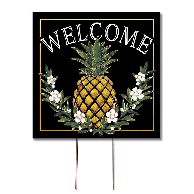 61180883 Artisan Signworks Welcome Pineapple Garden Stake,  sku 61180883