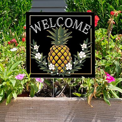 Artisan Signworks Welcome Pineapple Garden Stake