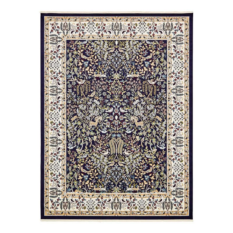 Unique Loom Bristol Narenj Rug, Blue, 10Ft Rnd