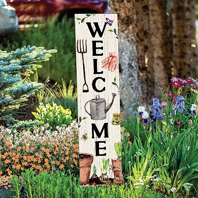 Artisan Signworks Welcome Tools Wall Decor or Garden Stake
