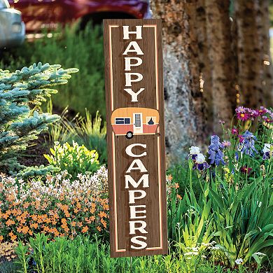 Artisan Signworks Happy Campers Wall Decor or Garden Stake