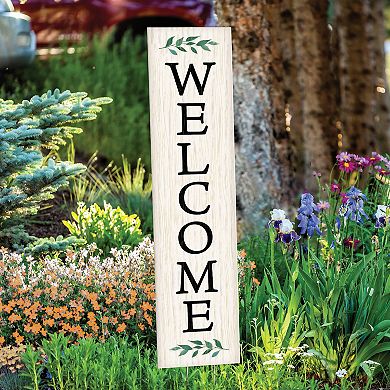 Artisan Signworks Welcome Sprigs Wall Decor or Garden Stake