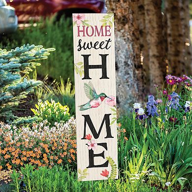 Artisan Signworks Home Sweet Home Hummingbird Wall Decor or Garden Stake