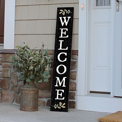 Artisan Signworks Welcome Sprigs Porch Leaner