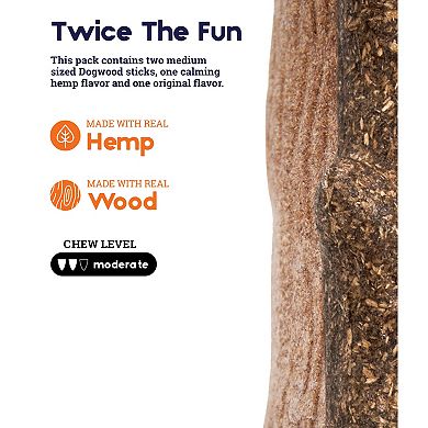 Outward Hound Dogwood 2 Pk Sticks Calming Chew Toy