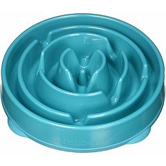 Medallion slow feeder puzzle dog bowl