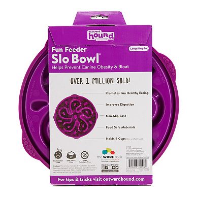 Outward Hound Fun Feeder Flower Slo Bowl