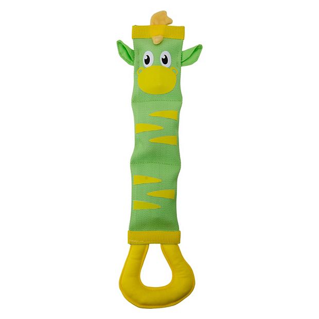 Outward Hound Fire Biterz Zebra Dog Toy Green L