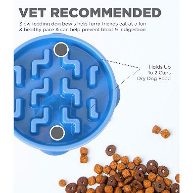 Outward Hound Medium Fun Feeder Notch Bowl
