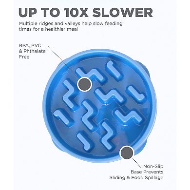 Outward Hound Medium Fun Feeder Notch Bowl