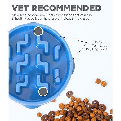 Outward Hound Large Fun Feeder Notch Bowl