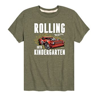 Boys 8-20 Hot Wheels Rolling Into Kindergarten Tee