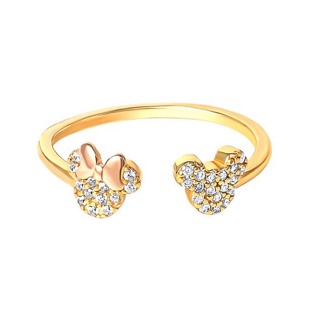 Disney Ring - Mickey Mouse Cubic Zirconia - Rose Gold