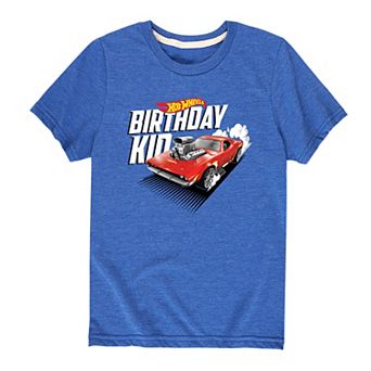 Boys 8-20 Hot Wheels Birthday Kid Tee