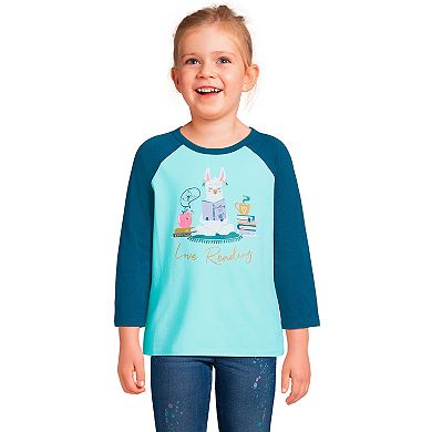 Girls 2-20 Lands' End Raglan Graphic Tee