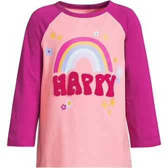 Girls 2-20 Lands' End Raglan Graphic Tee